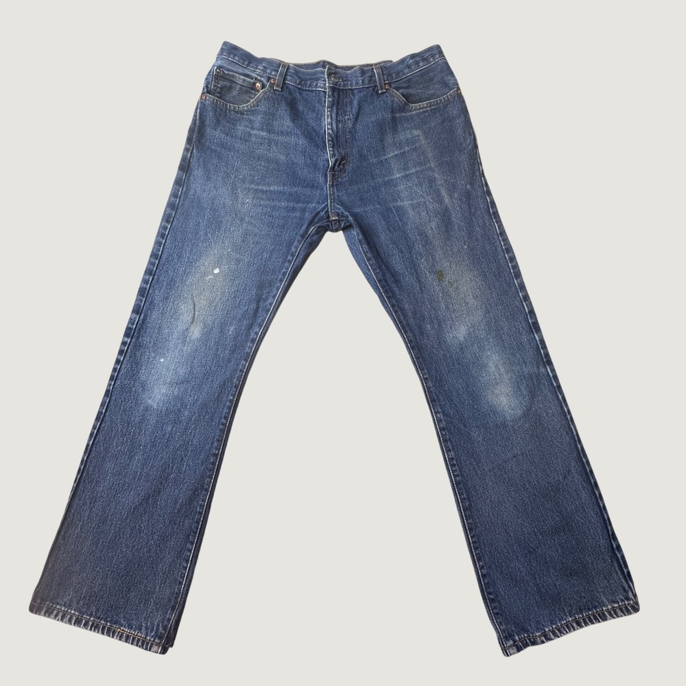 Levi's 517 Jeans Mens 36x32 (35x30) Bootcut Blue Medium Wash Denim Classic